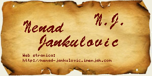 Nenad Jankulović vizit kartica